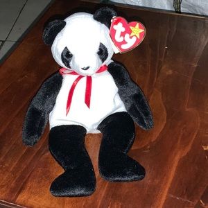 Very Rare! "Fortune" The Panda Bear-Ty